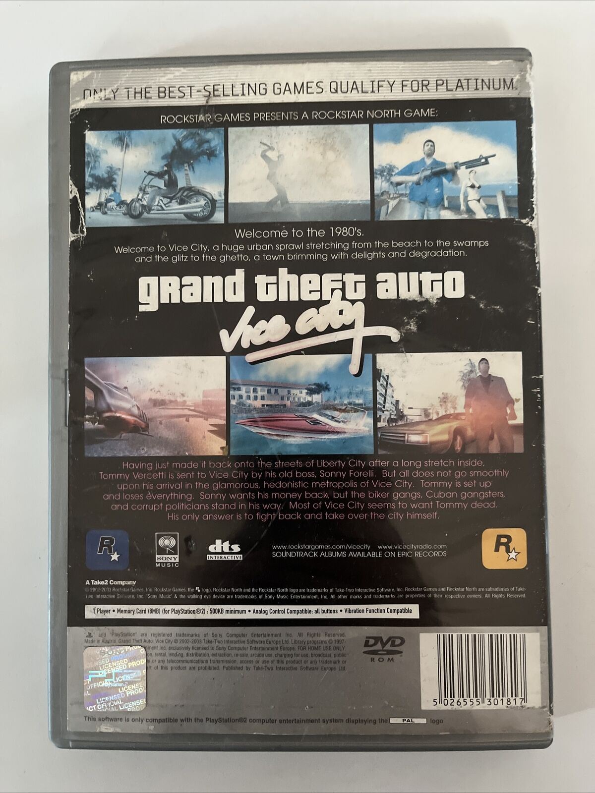 Grand Theft Auto Vice City GTA - PlayStation 2 PS2 PAL Game