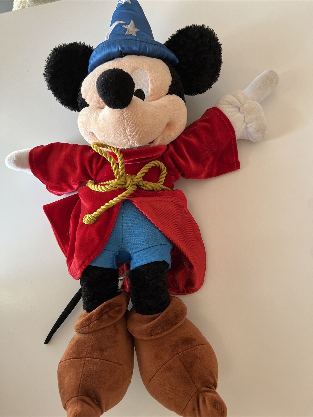 Disney Park Fantasia Wizard Hat Sorcerer Plush Mickey Mouse Stuffed 21" 55cm