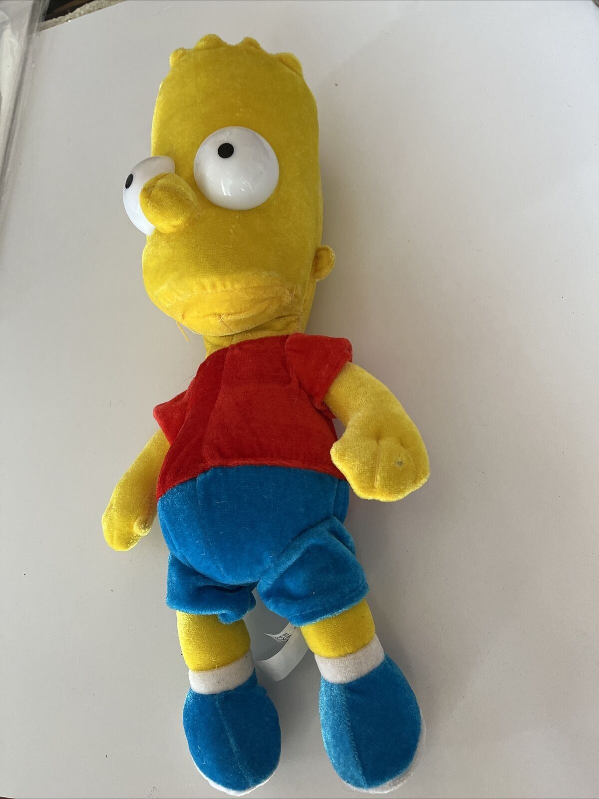 Bart Simpsons Plush Toy 16 Inch 40cm 2005 Genuine The Simpsons Product