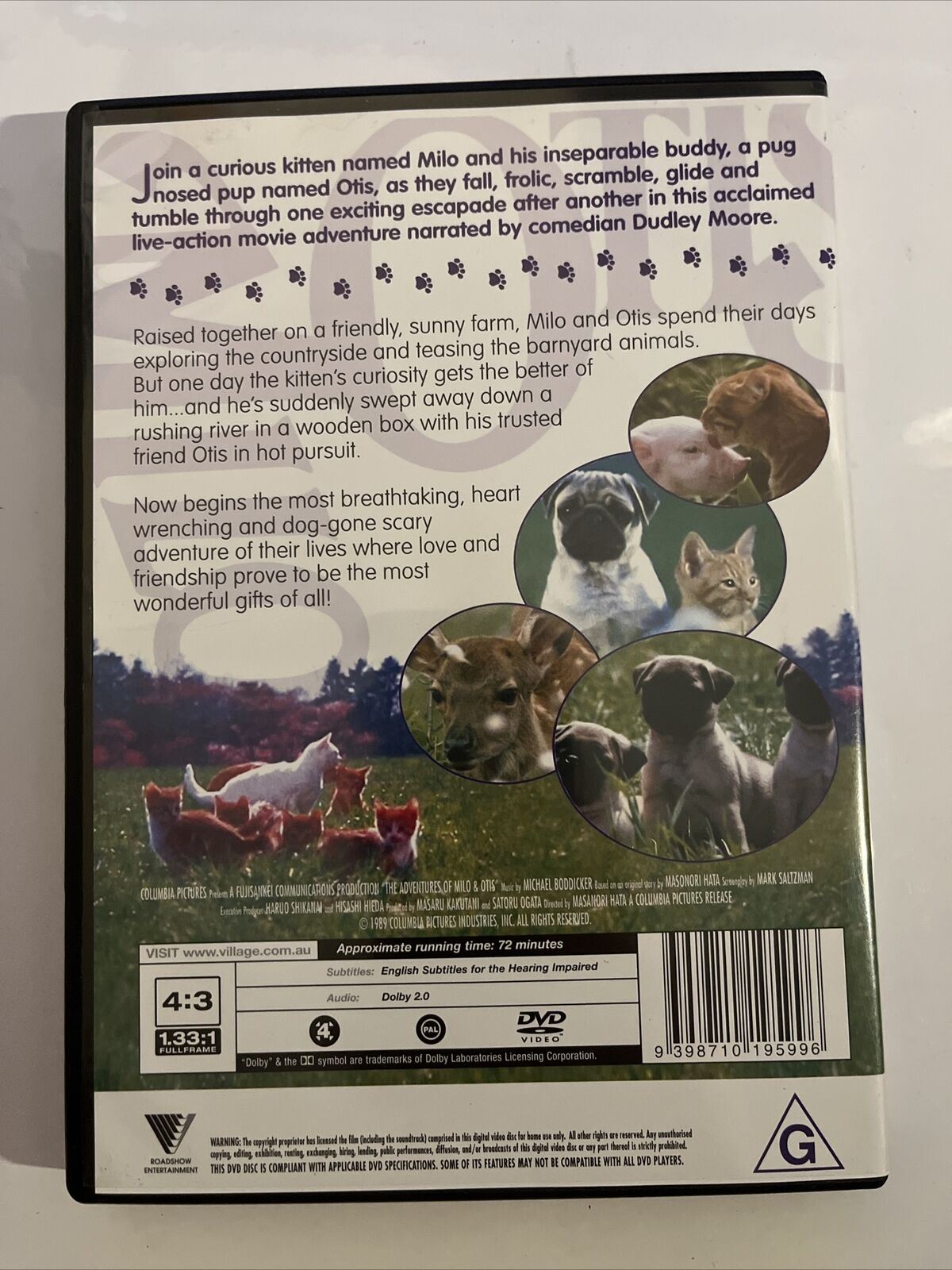 The Adventures Of Milo And Otis (DVD, 1989)