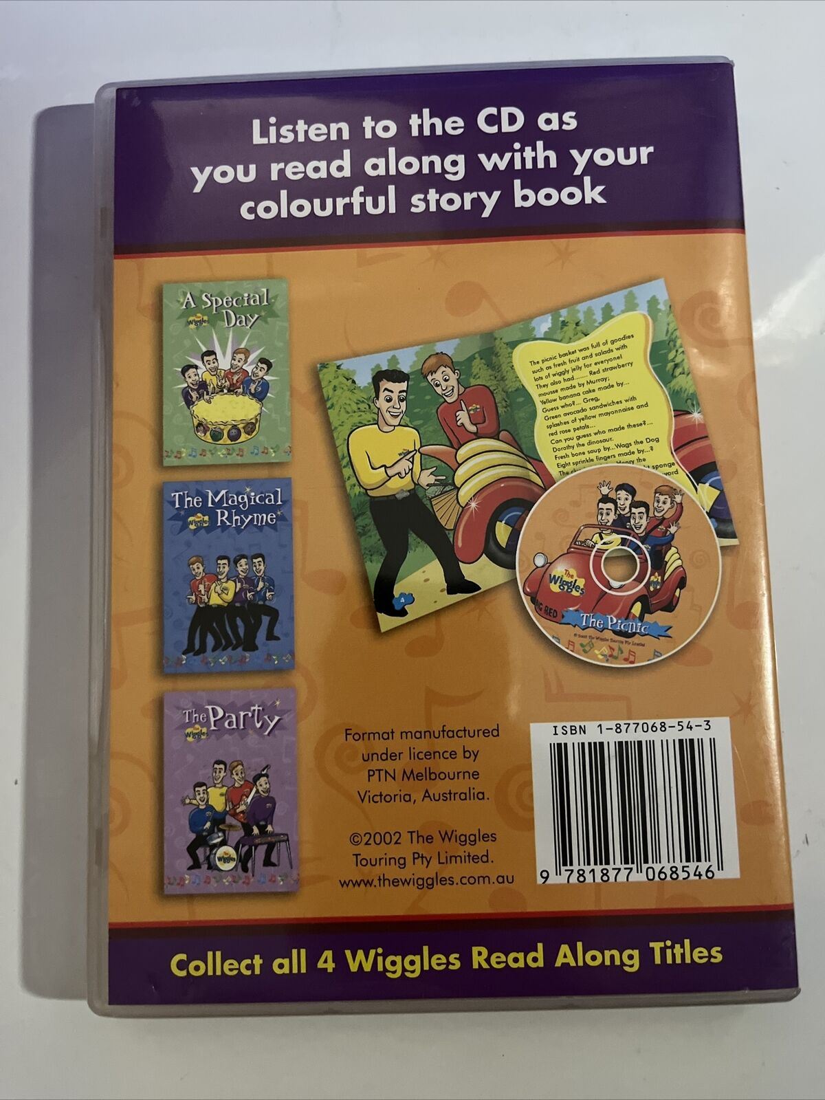 The Wiggles - The Picnic Read Along Book & Audio CD