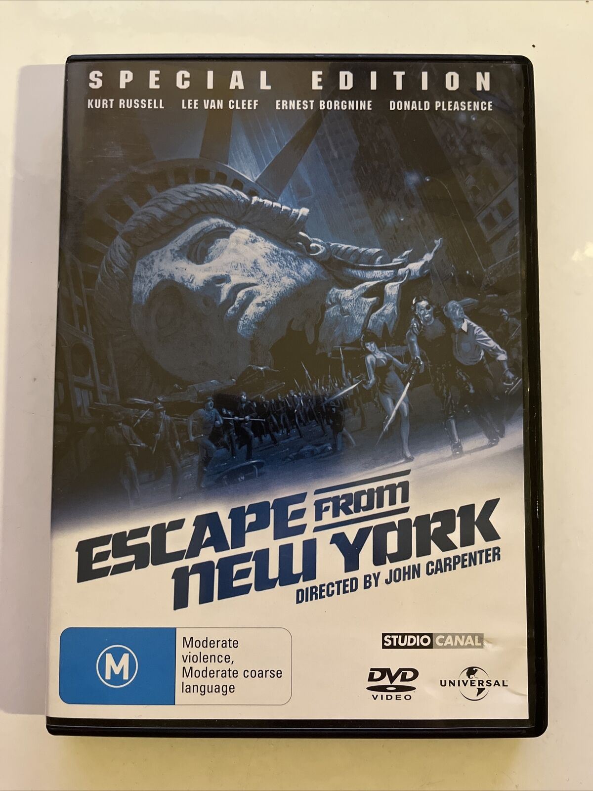 Escape From New York - Special Edition (DVD, 1981) Kurt Russell. Region 4