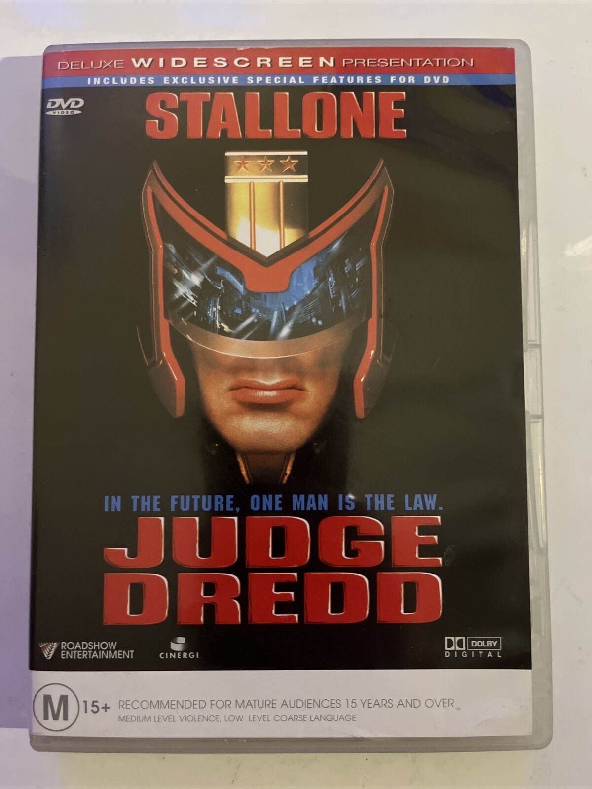 Judge Dredd (DVD, 1995) Sylvester Stallone, Armand Assante. Region 4