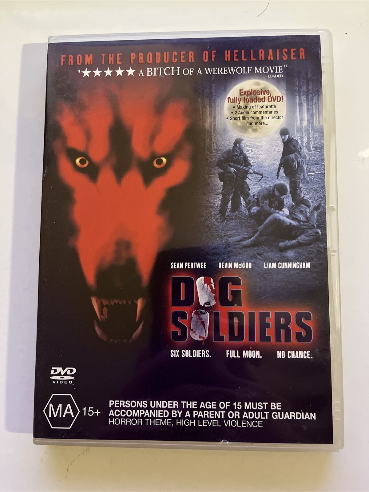 Dog Soldiers DVD 2002 Sean Pertwee Kevin McKidd Emma Cleasby Horr dog-soldiers-dvd-2002-sean-pertwee-kevin-mckidd-emma-cleasby-horr