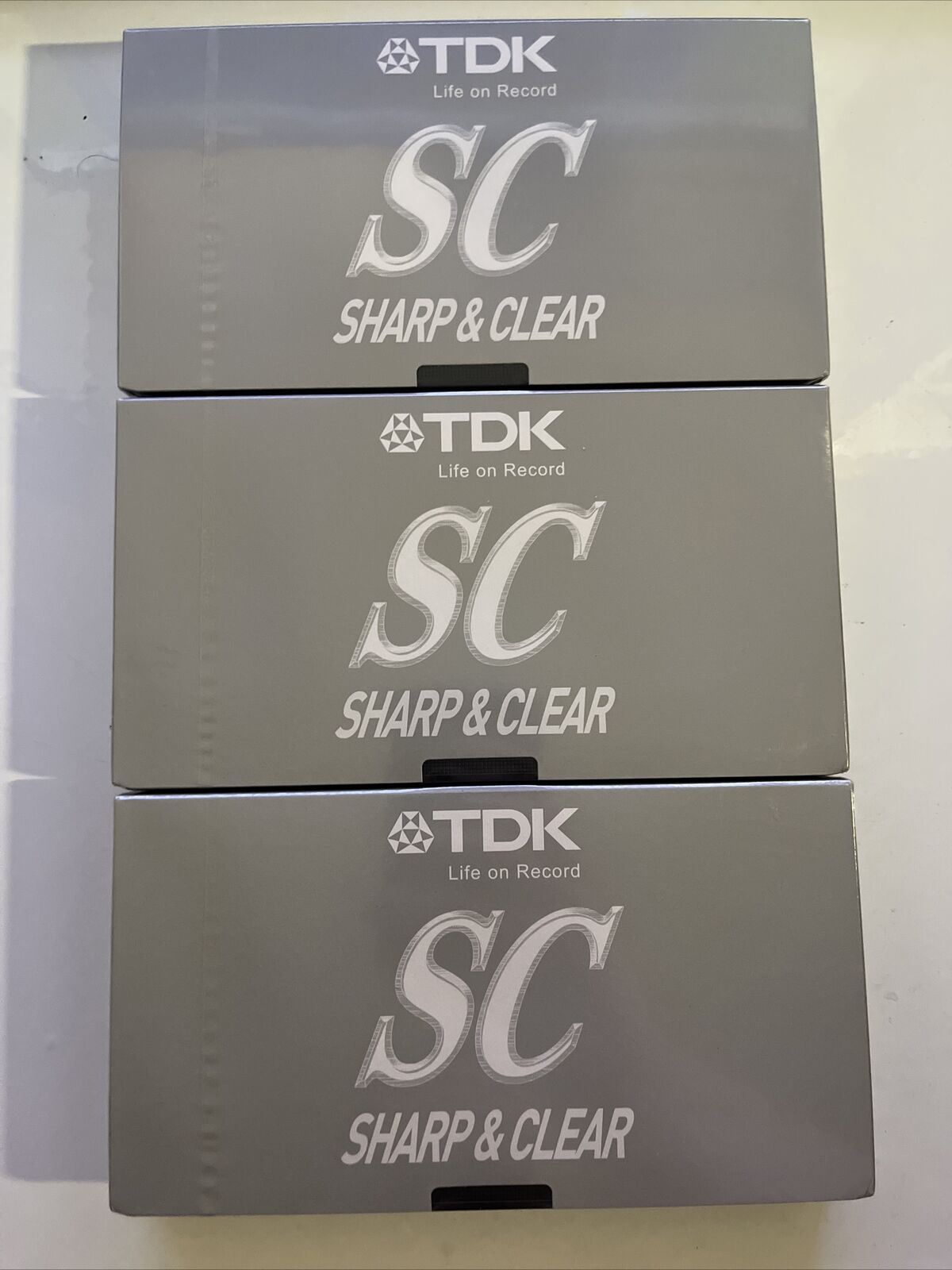 3 x TDK Sharp And Clear E180 3-Hour VHS Blank tapes