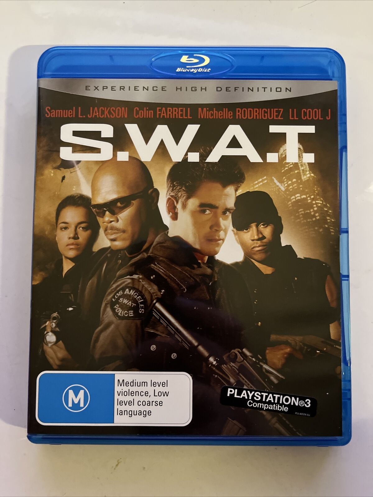 SWAT (Blu-ray, 2003) Samuel L. Jackson, Colin Farrell. Region B