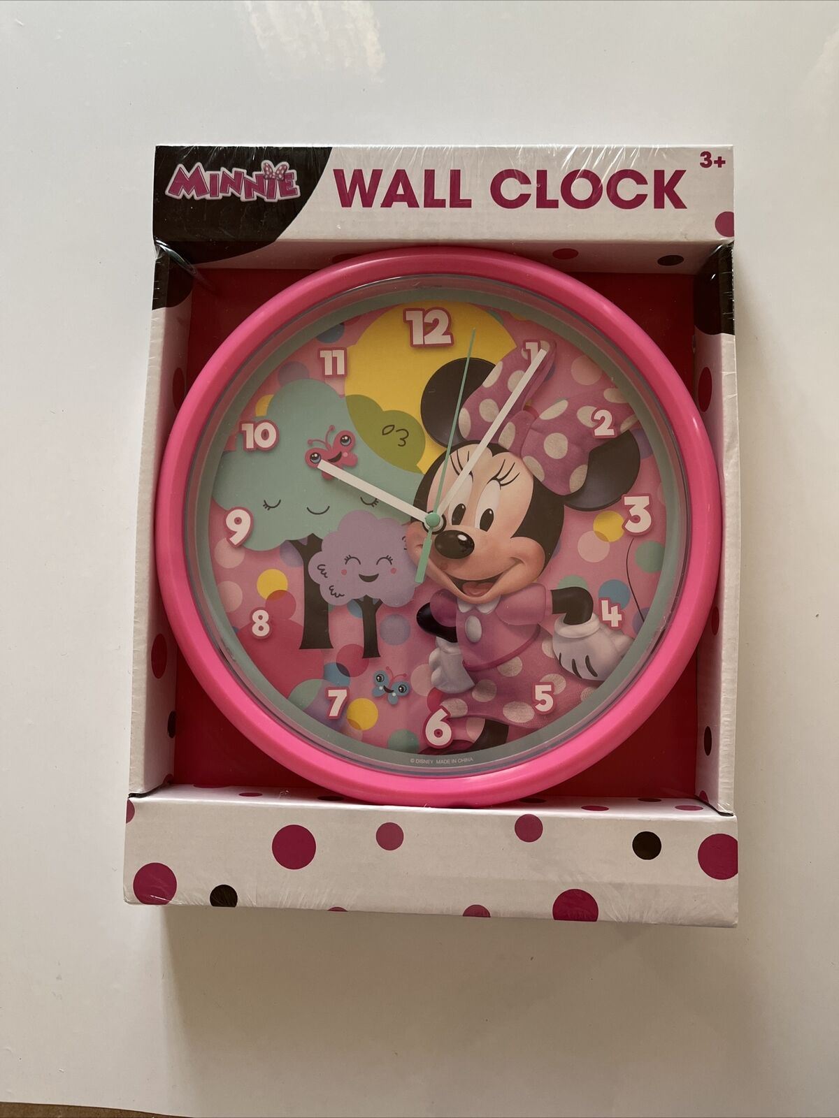 *New Sealed* Minnie Wall Clock Disney Junior Licensed