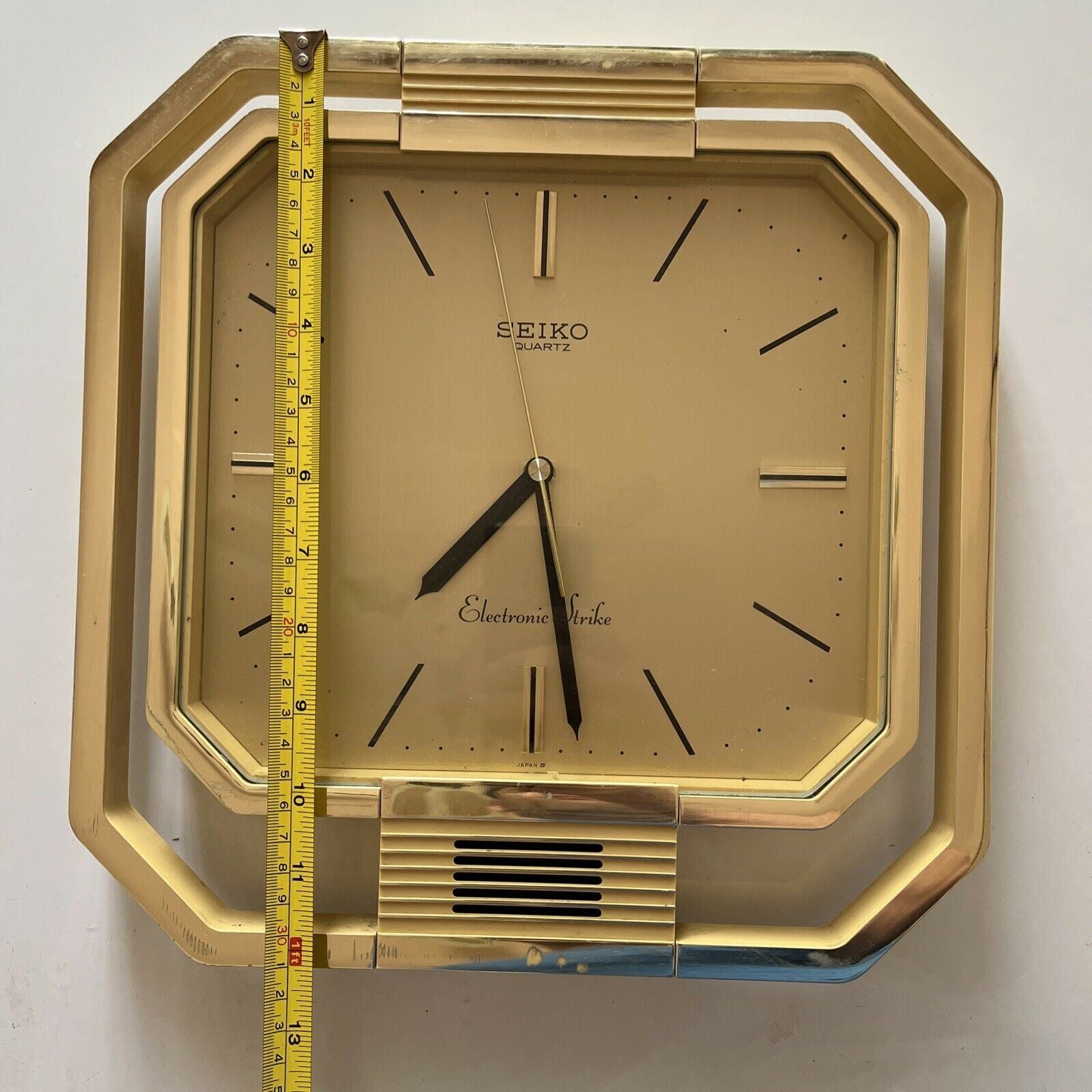 Vintage Seiko Electronic Strike Wall Clock with Alarm Made In