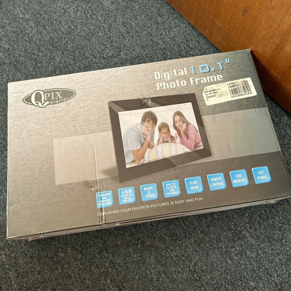 Pixquick Frame QPIX 10.1'' Digital Photo Frame Multi-Function IPS Screen – Retro Unit