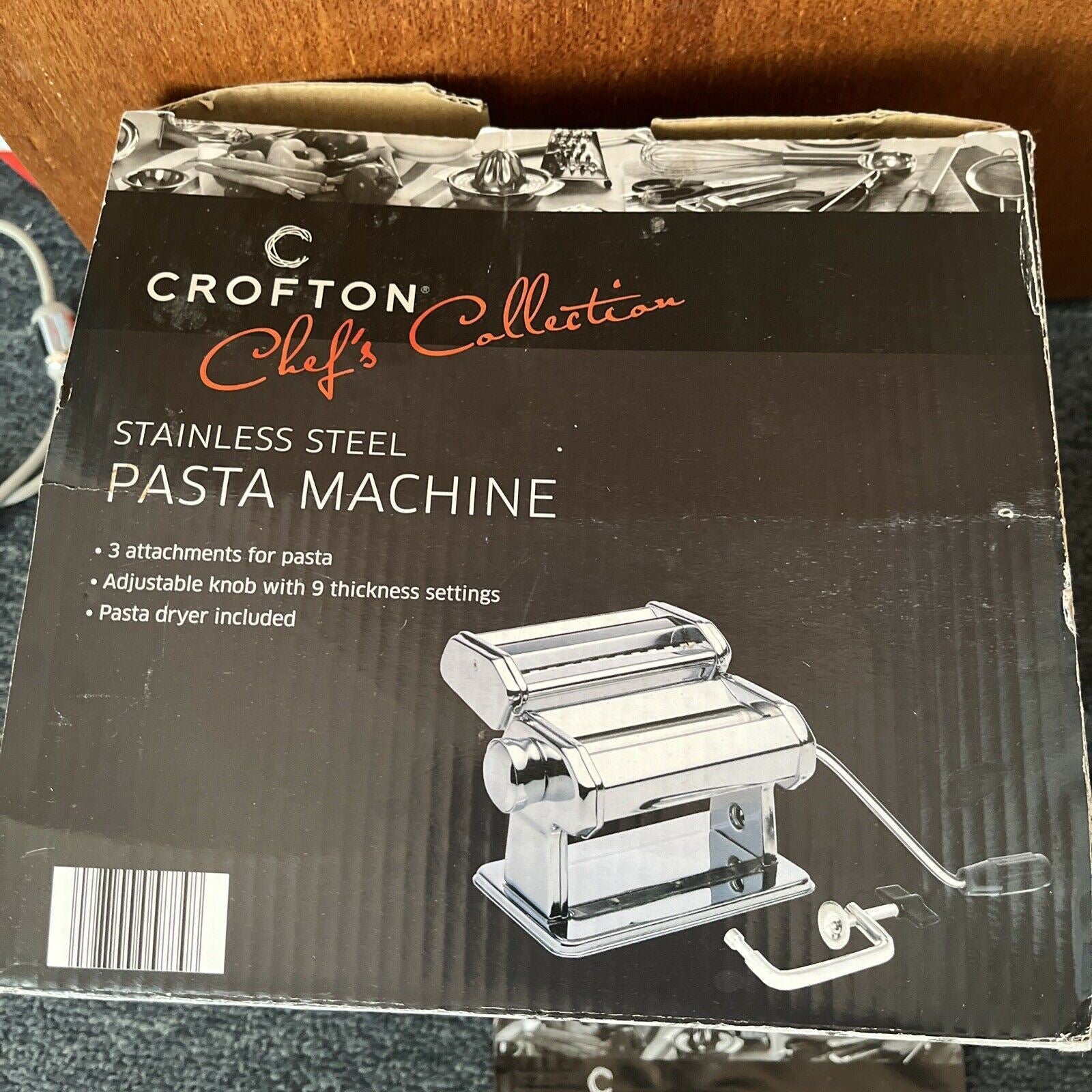 Crofton Stainless Steel Pasta Machine Retro Unit