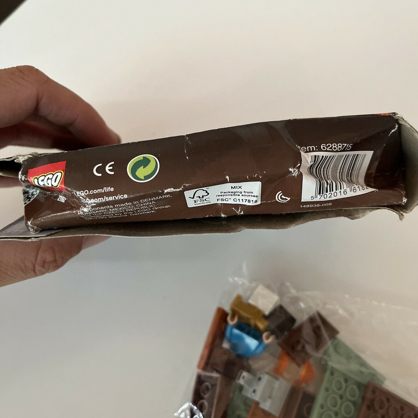 LEGO Minecraft The Taiga Adventure (21162) Unopened Packet but Box damaged