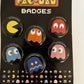 6pc Pac Man Badges Kids/Children 8y+ 2.5cm Pin Back Buttons Novelty Accessories