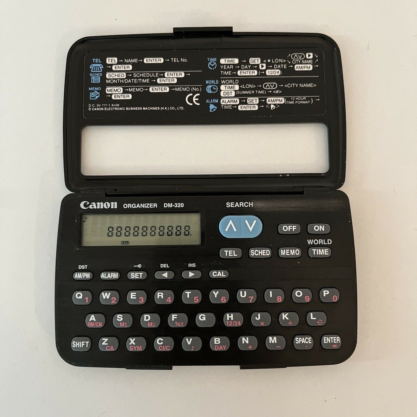 Canon Organiser DM-320 PDA Calculator, Alarm Clock, Time & Calender, Memo pad