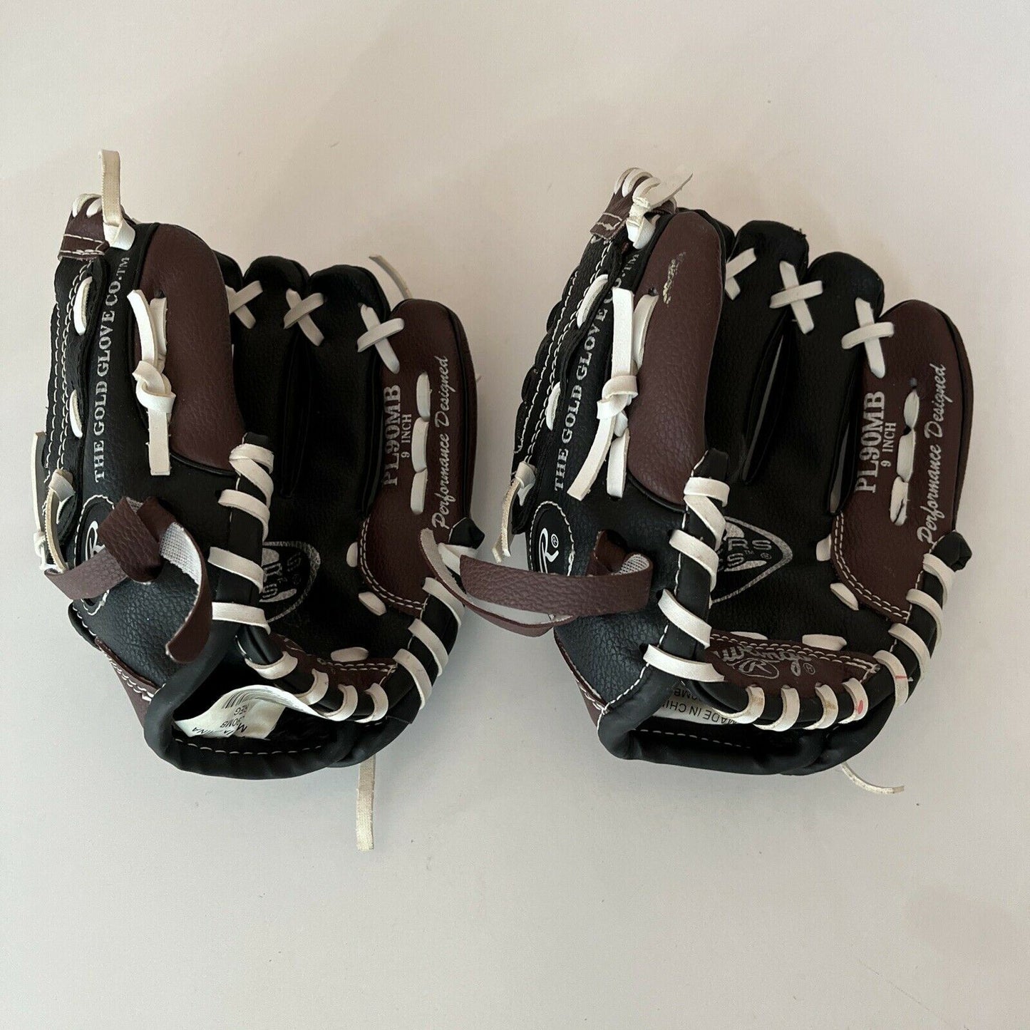 2x Rawlings Players Series PL90MB Ball Glove 9" Softball Glove Right hand throw