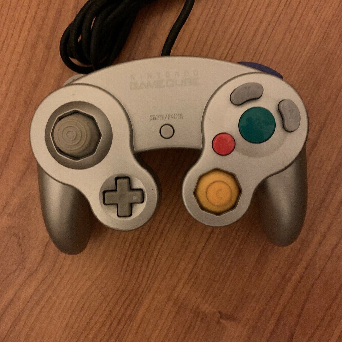 Authentic Genuine Nintendo Gamecube Controller Silver - Tested & Very Good Cond.