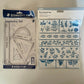 Staedtler Geometry Set of 4 Clear 569 PB4-0 & Stencil Set