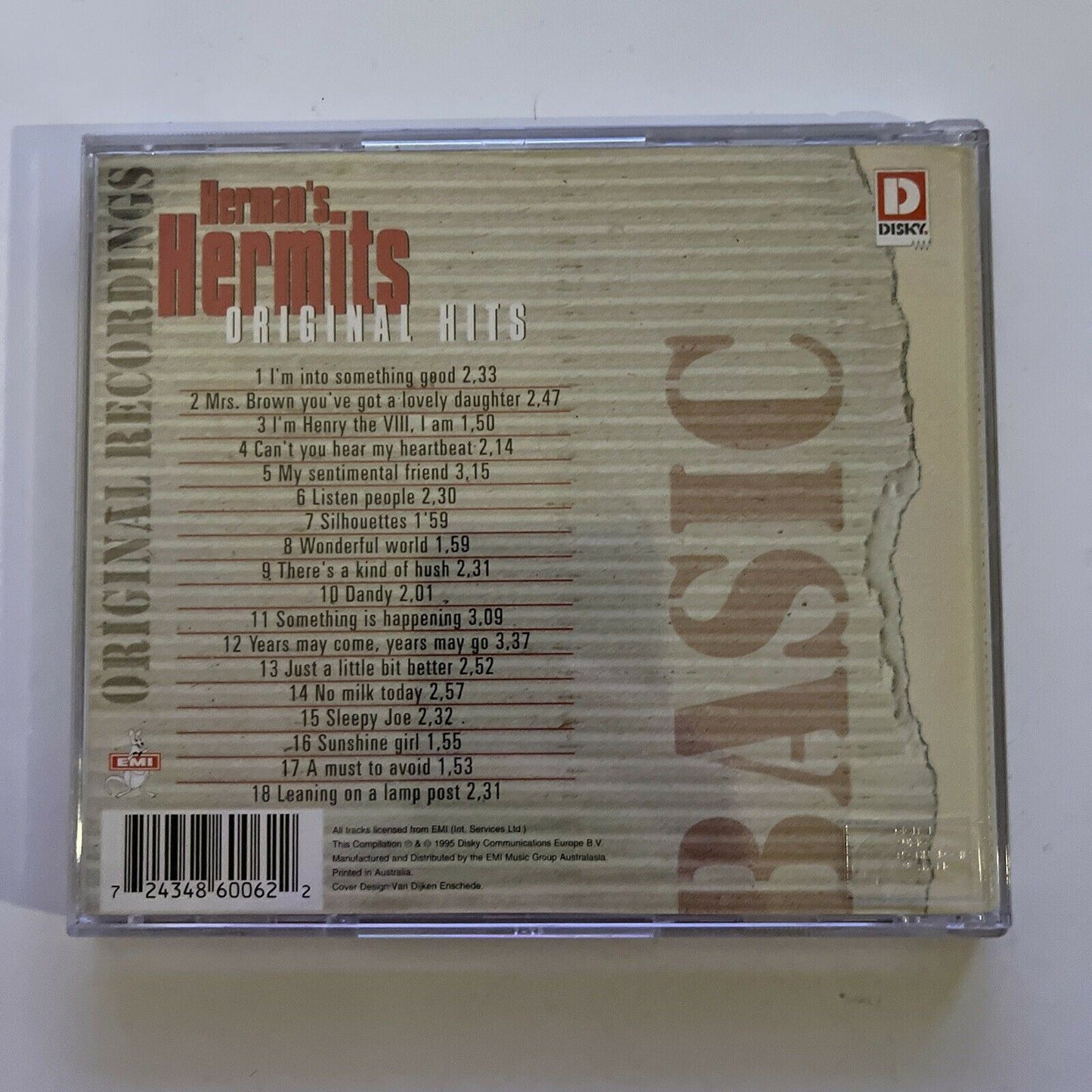 All the Hits by Herman's Hermits (CD, 1995) Album