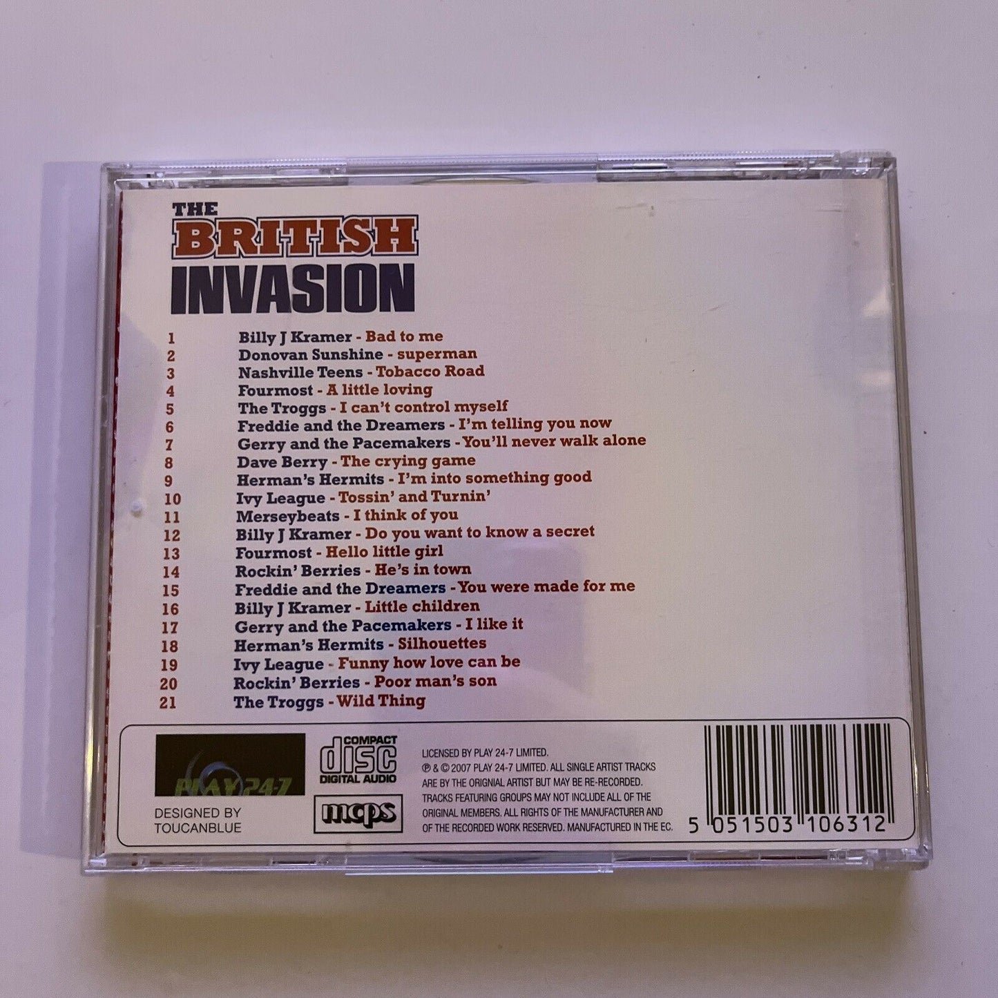 The British Invasion (CD, 2012) Album Rock Pop Compilation