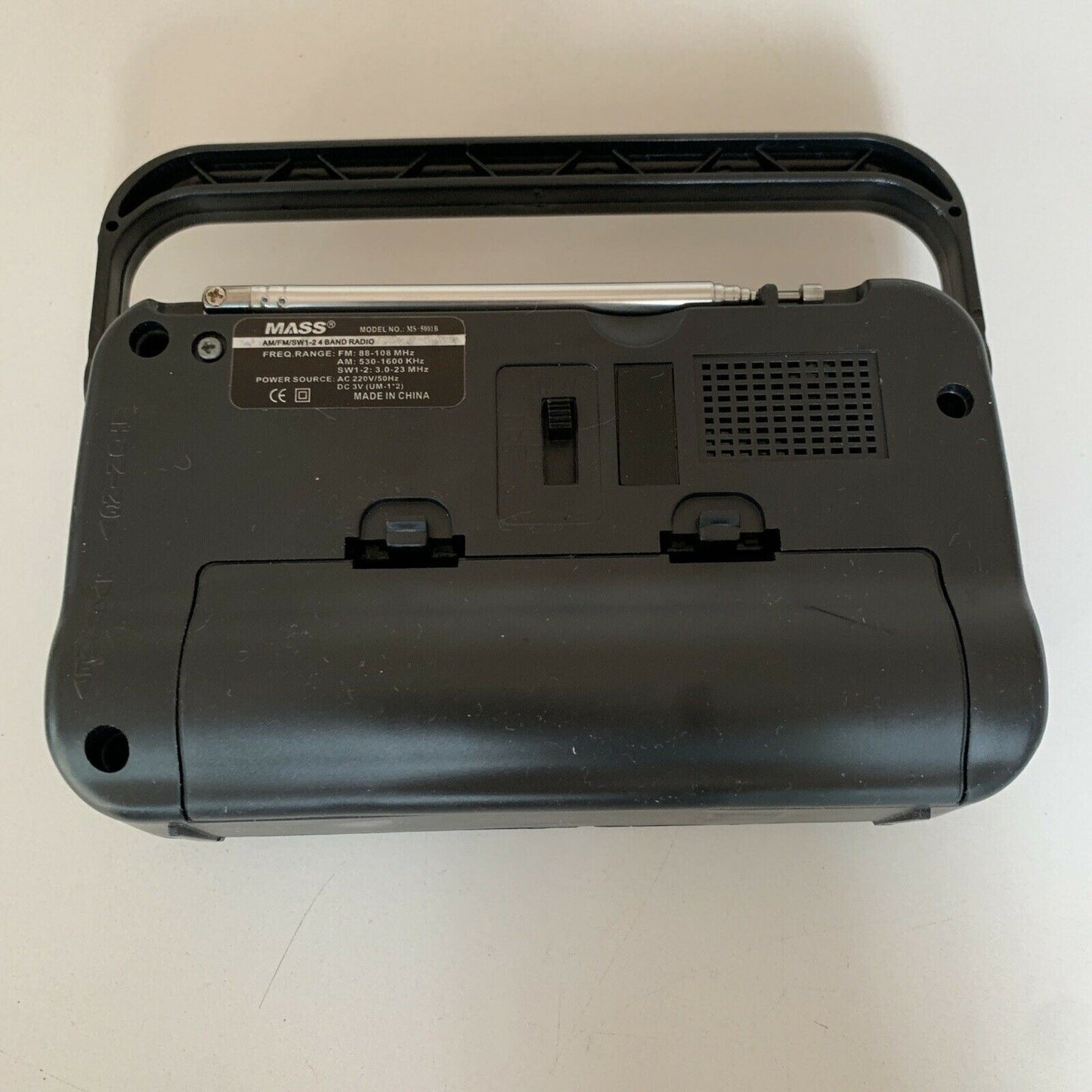 MASS MS-5001B Portable AM/FM/SW1/SW2 Shortwave Radio with Built-in Speaker