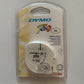 5x Genuine Dymo Tape Letratag Label  1x Paper, 1x Metallic 1x Plastic 2x White