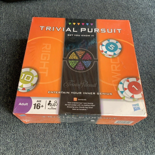 *New Sealed* Trivial Pursuit - Bet You Know It Board Game Hasbro