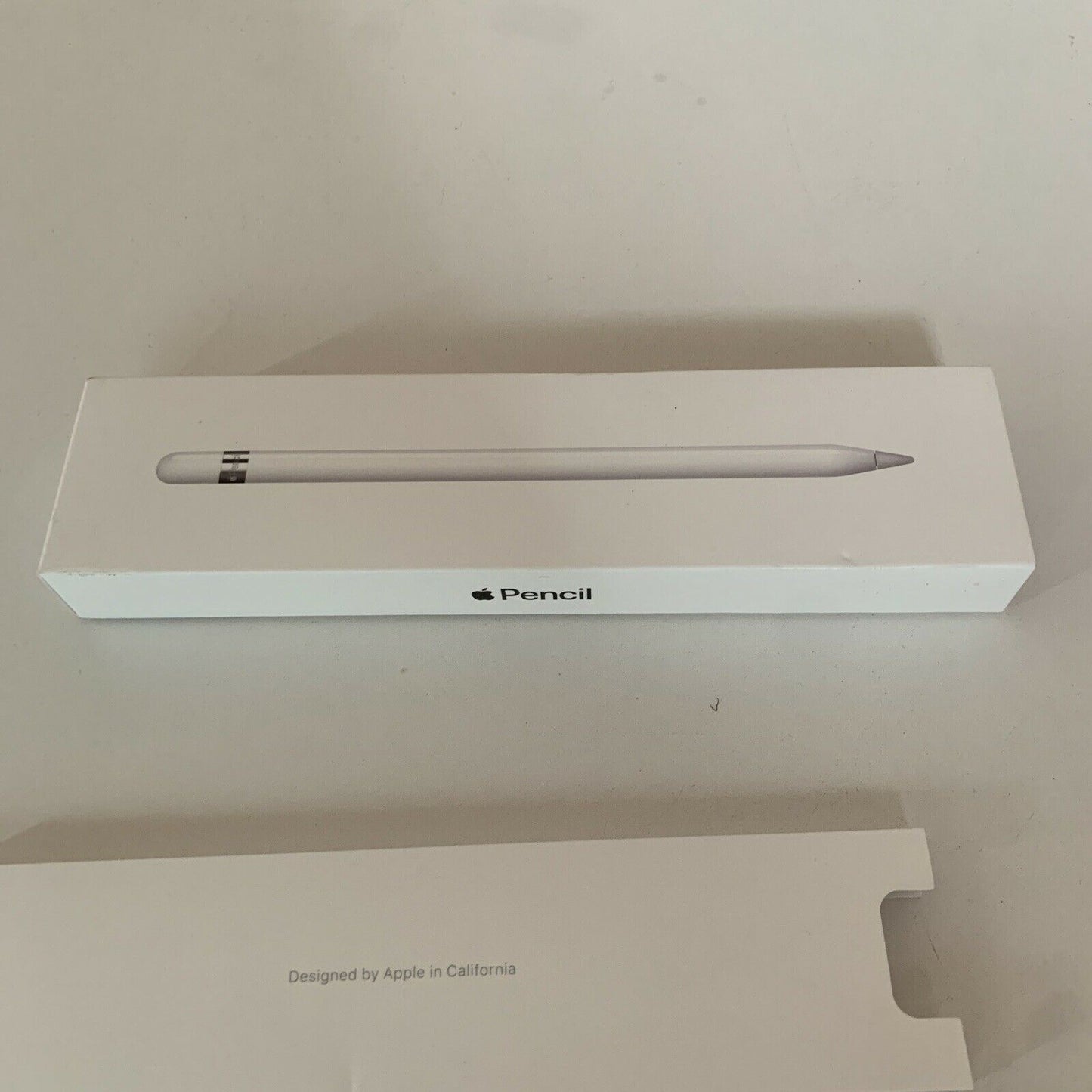 Apple Pencil for iPad - White Pen Tip, Lightning Connector & Box Only. No Pen