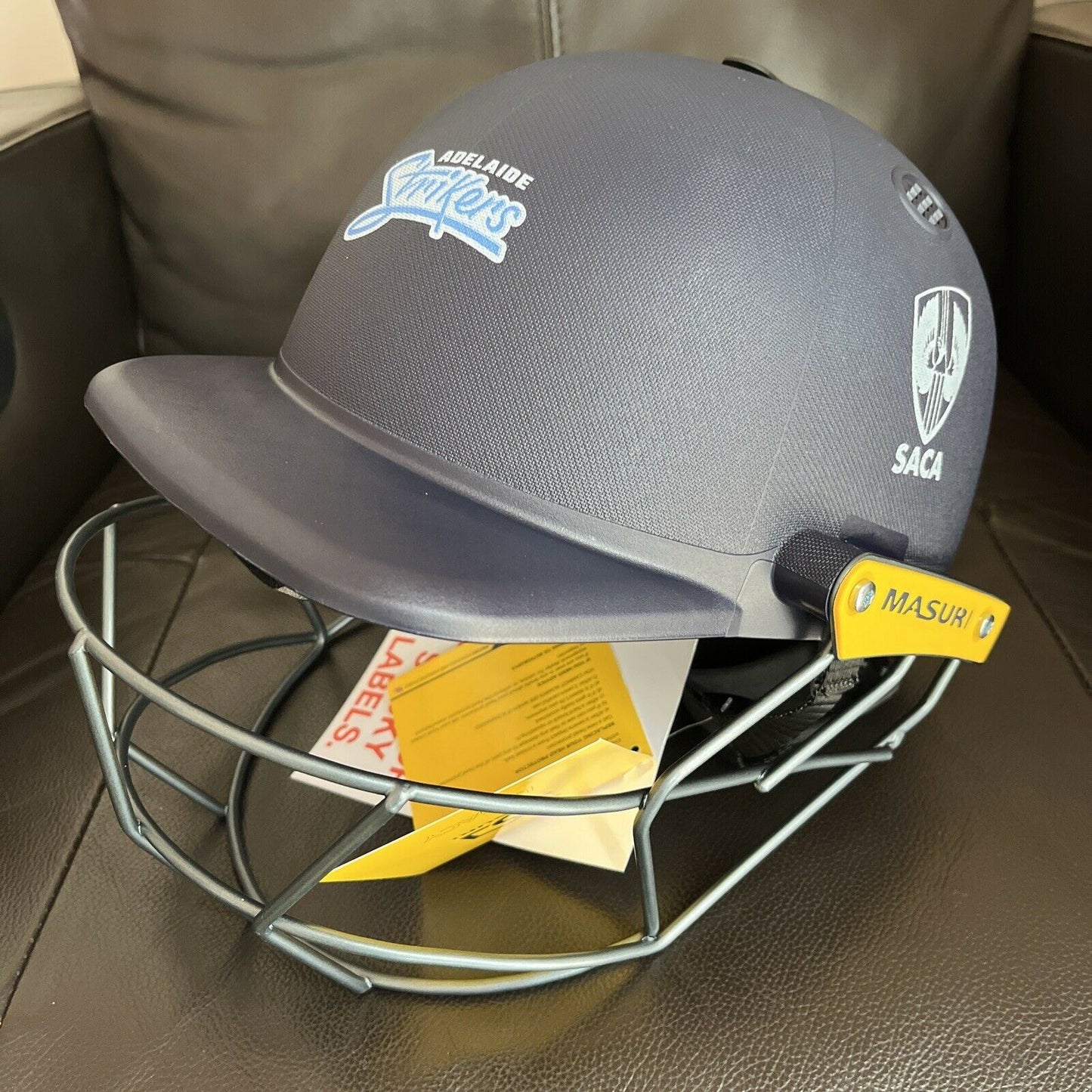 Masuri Adelaide Strikers Cricket Helmet Junior Small Size 51 - 54cm Navy Colour