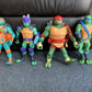 4x lot Teenage Mutant Ninja Turtles Playmates 2018 28cm