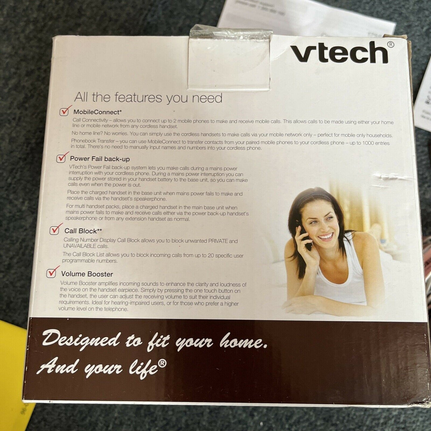 VTech 2 Handset DECT6.0 Cordless Phone with Mobile Connect