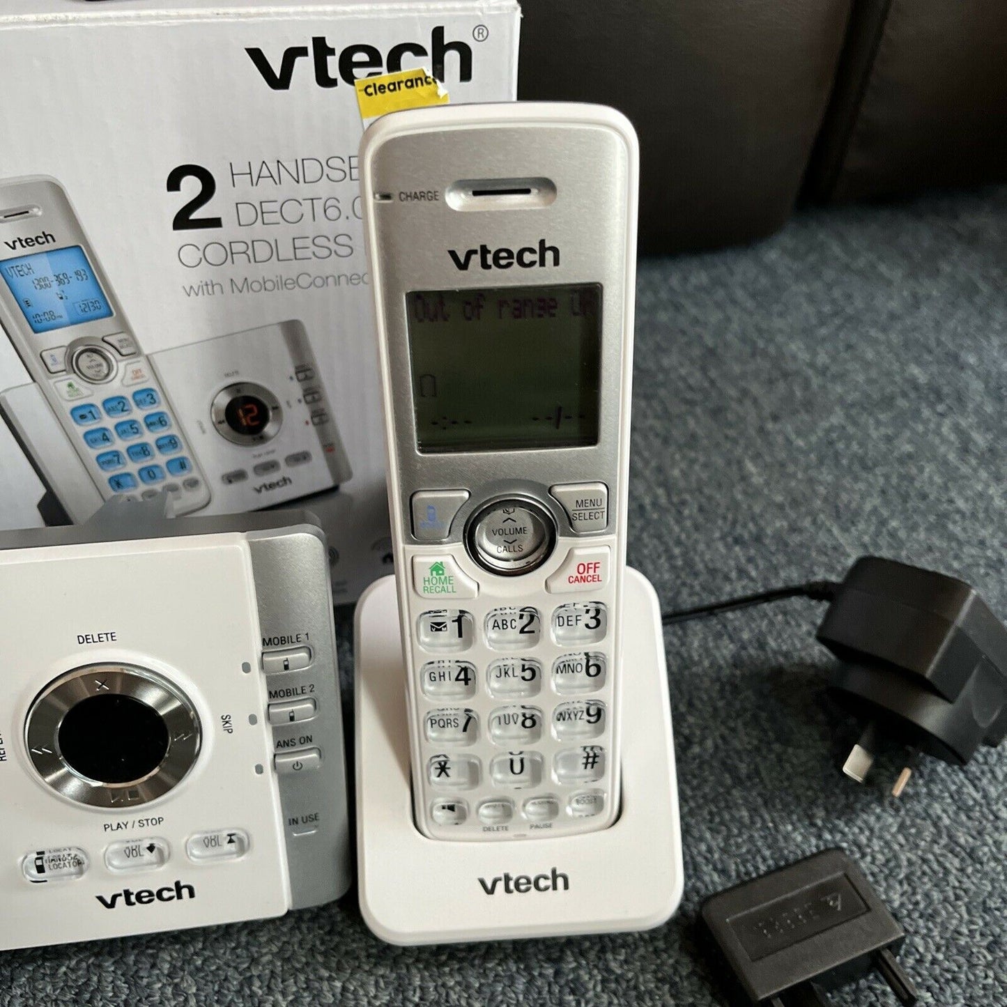 VTech 2 Handset DECT6.0 Cordless Phone with Mobile Connect