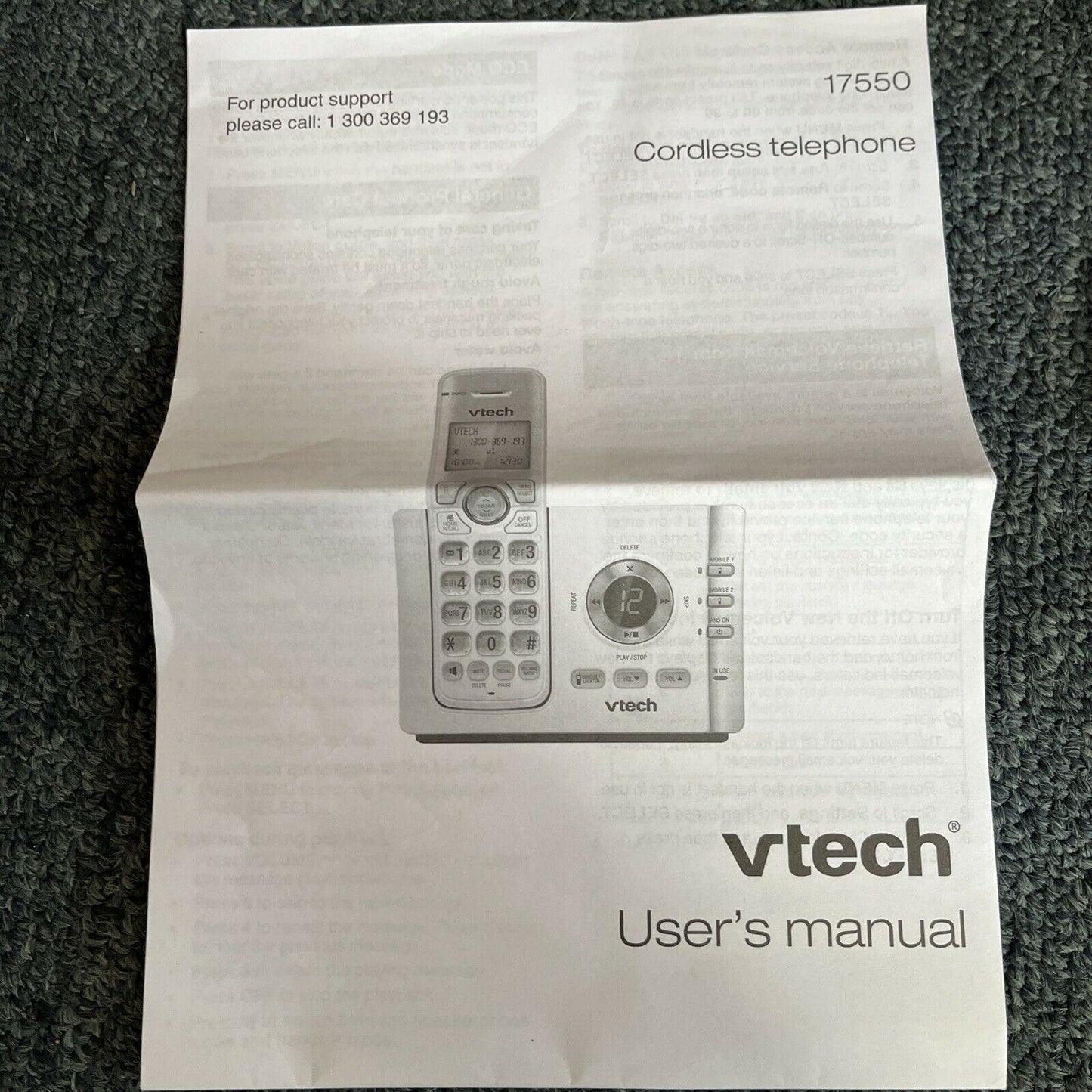 VTech 2 Handset DECT6.0 Cordless Phone with Mobile Connect