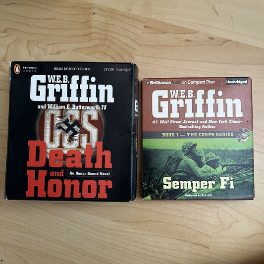 W.E.B. Griffin : Death & Honor + Semper Fi - Audio CD Audiobook (CD, 26-Discs)