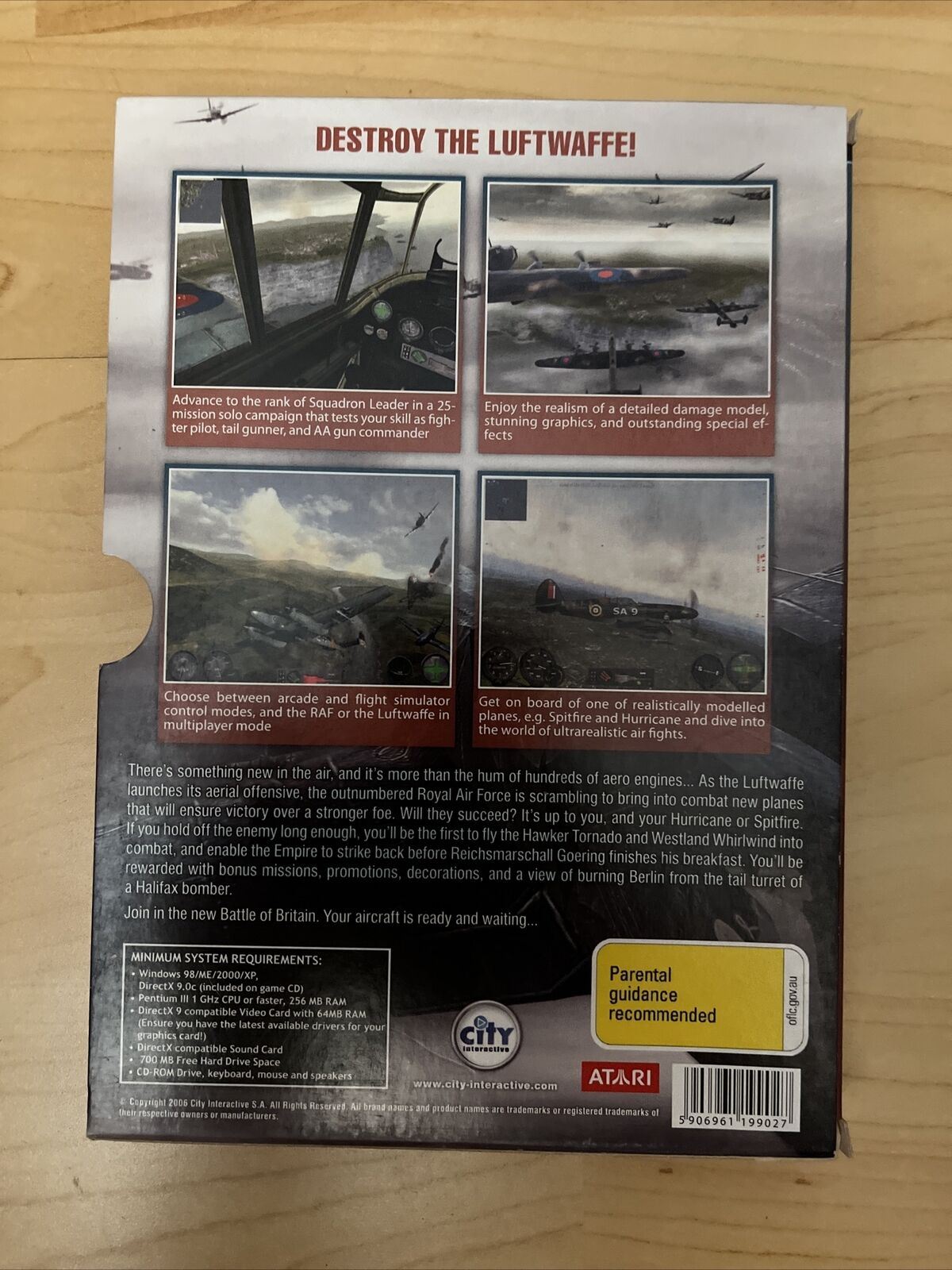 Combat Wings : Battle of Britain - PC Windows Flight Combat Game