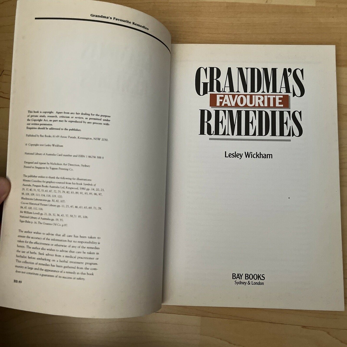 Grandmas Favourite Remedies by Lesley Wickham