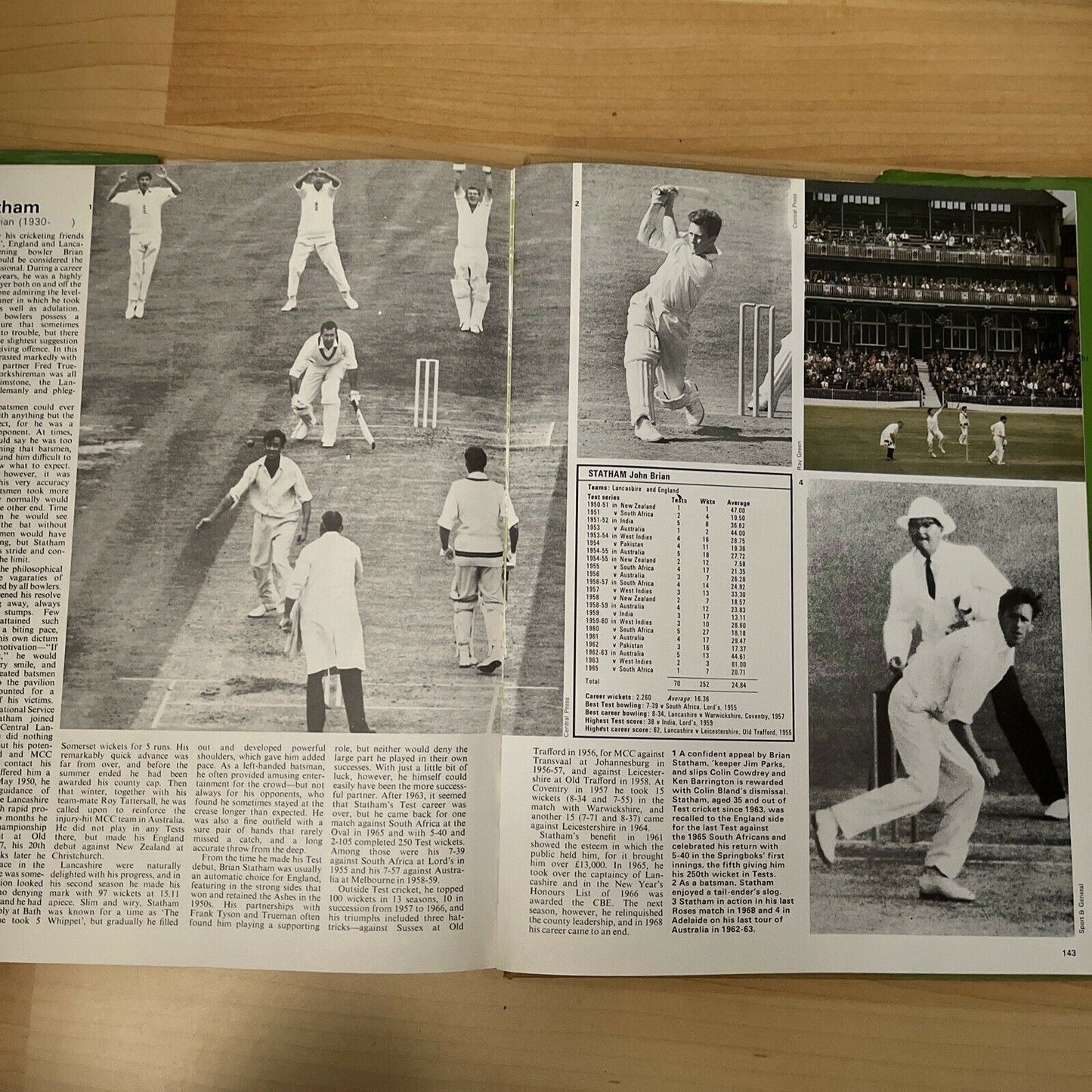 Illustrated History of Test Cricket: First Century Book HC 1977 Richie Benaud