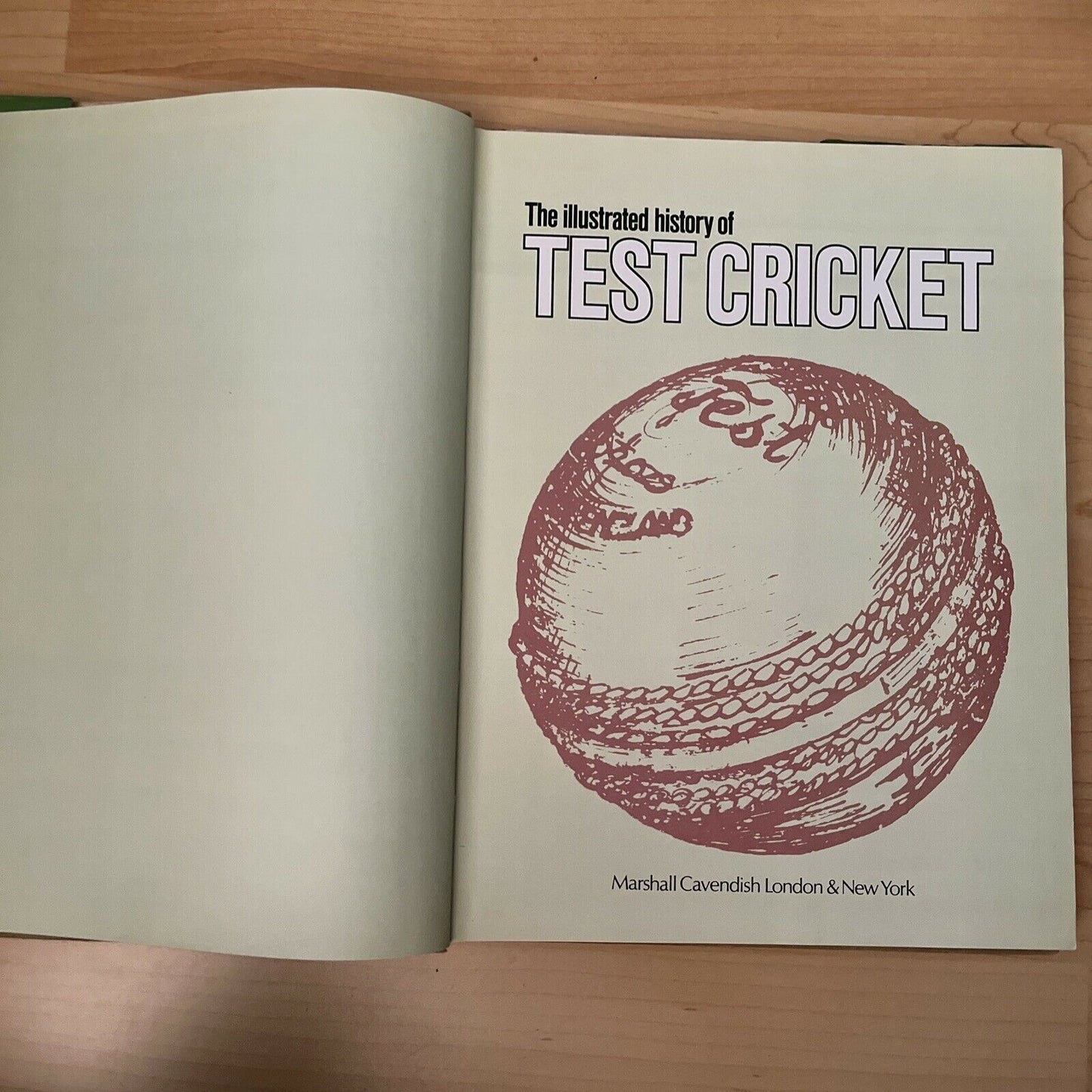 Illustrated History of Test Cricket: First Century Book HC 1977 Richie Benaud