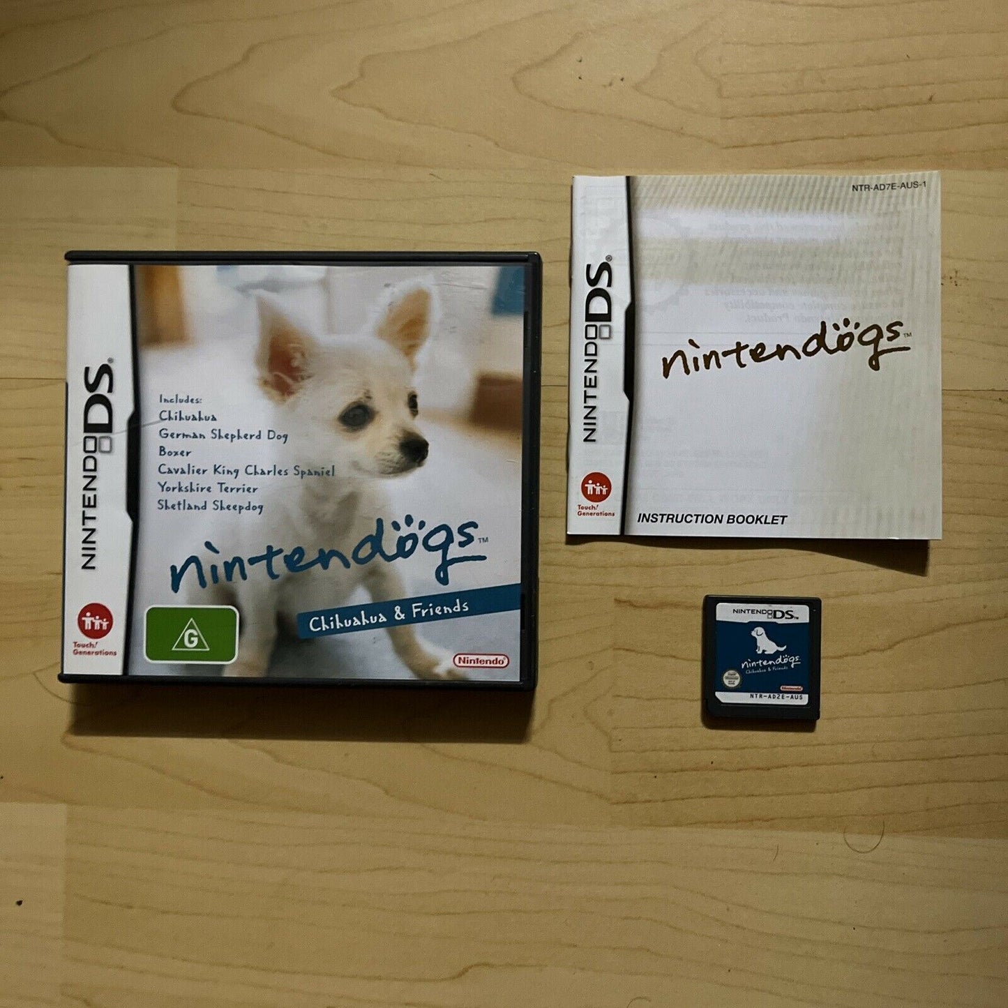 Nintendogs Chihuahua and Friends - Nintendo DS NDS Game Complete with Manual