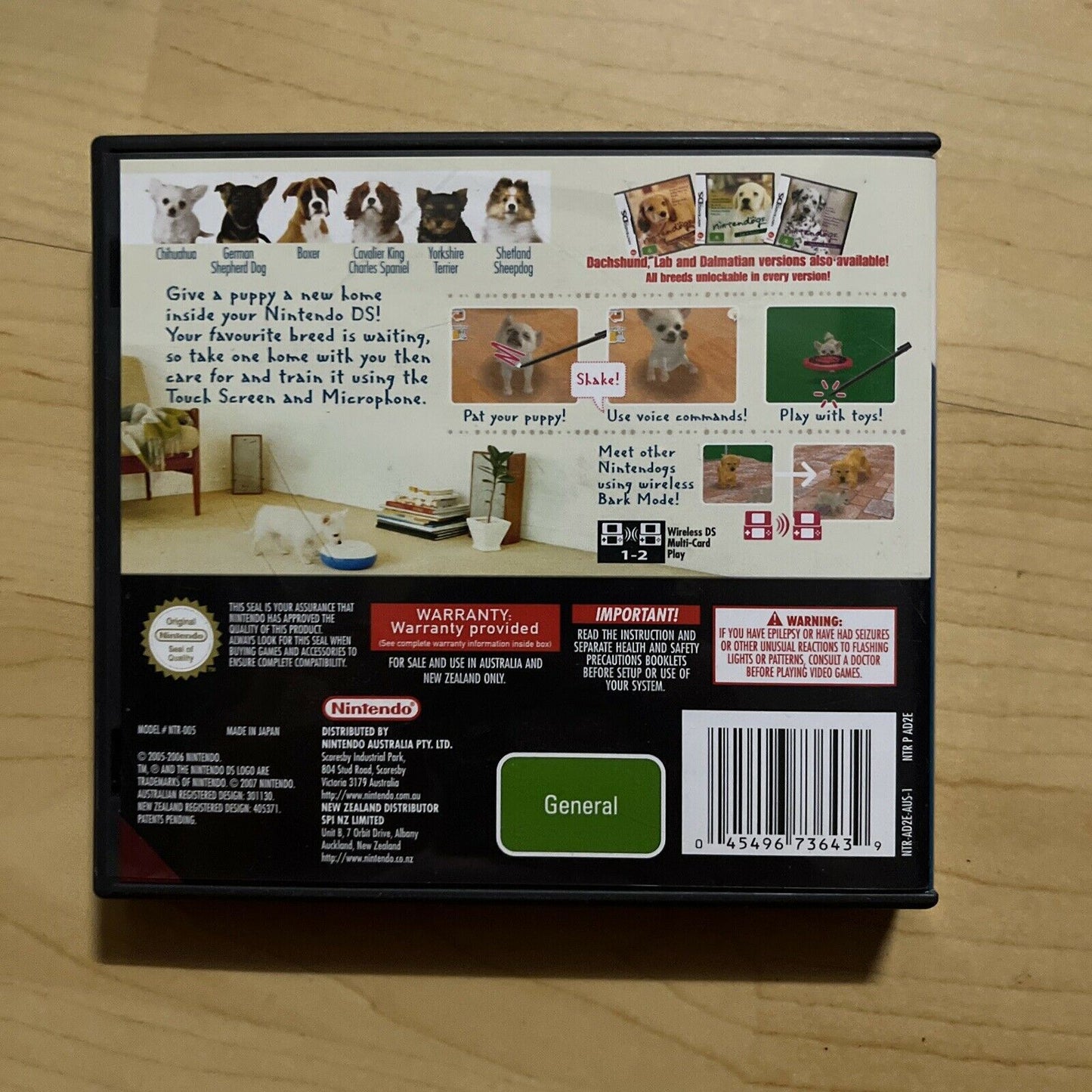 Nintendogs Chihuahua and Friends - Nintendo DS NDS Game Complete with Manual