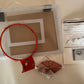 Pro Mini Hoop Indoor Basketball Hoop with Ball, 18"x12" 45x30cm Transparent