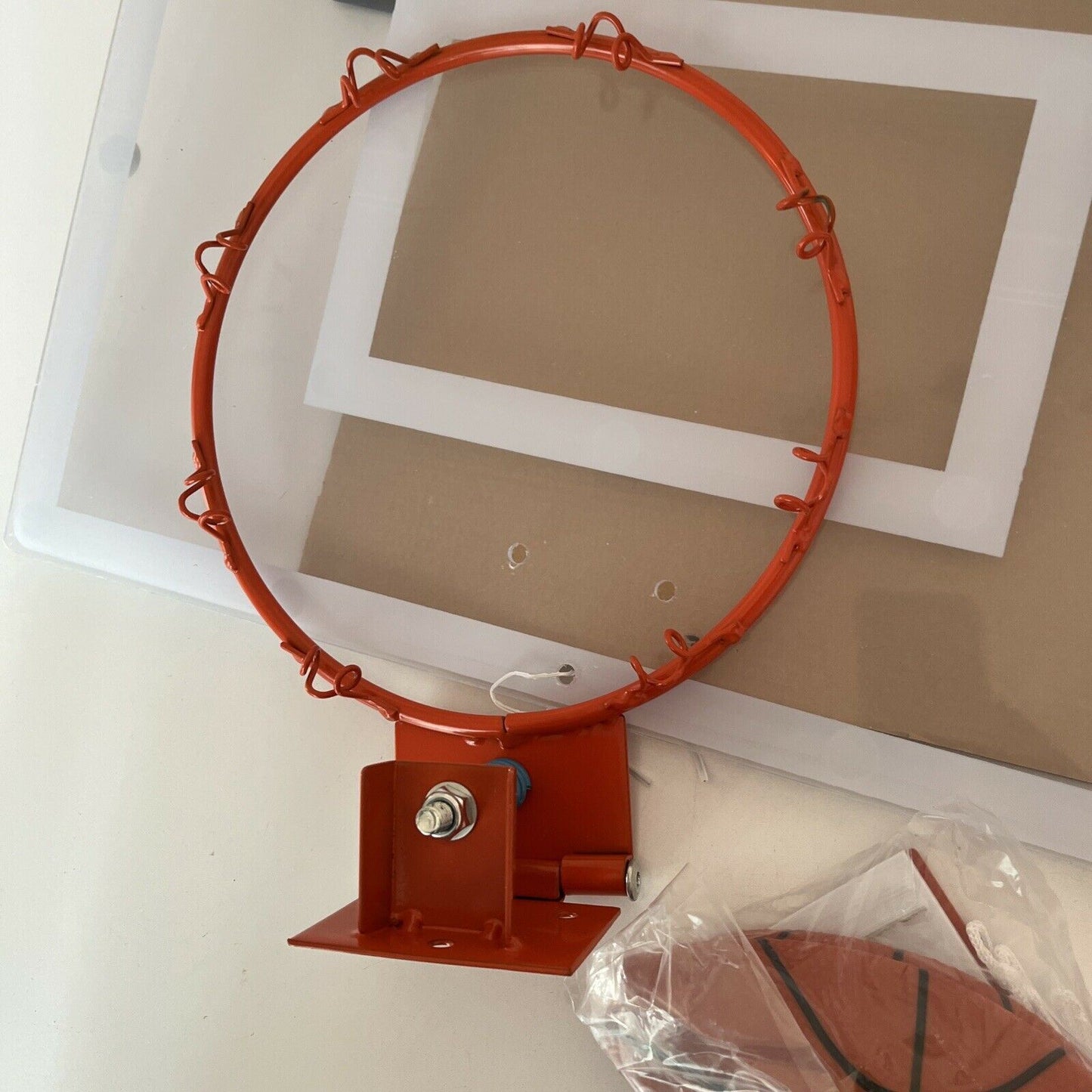Pro Mini Hoop Indoor Basketball Hoop with Ball, 18"x12" 45x30cm Transparent