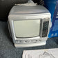 Audiosonic Portable 14cm Black & White TV w Radio *No Display For Parts / Repair