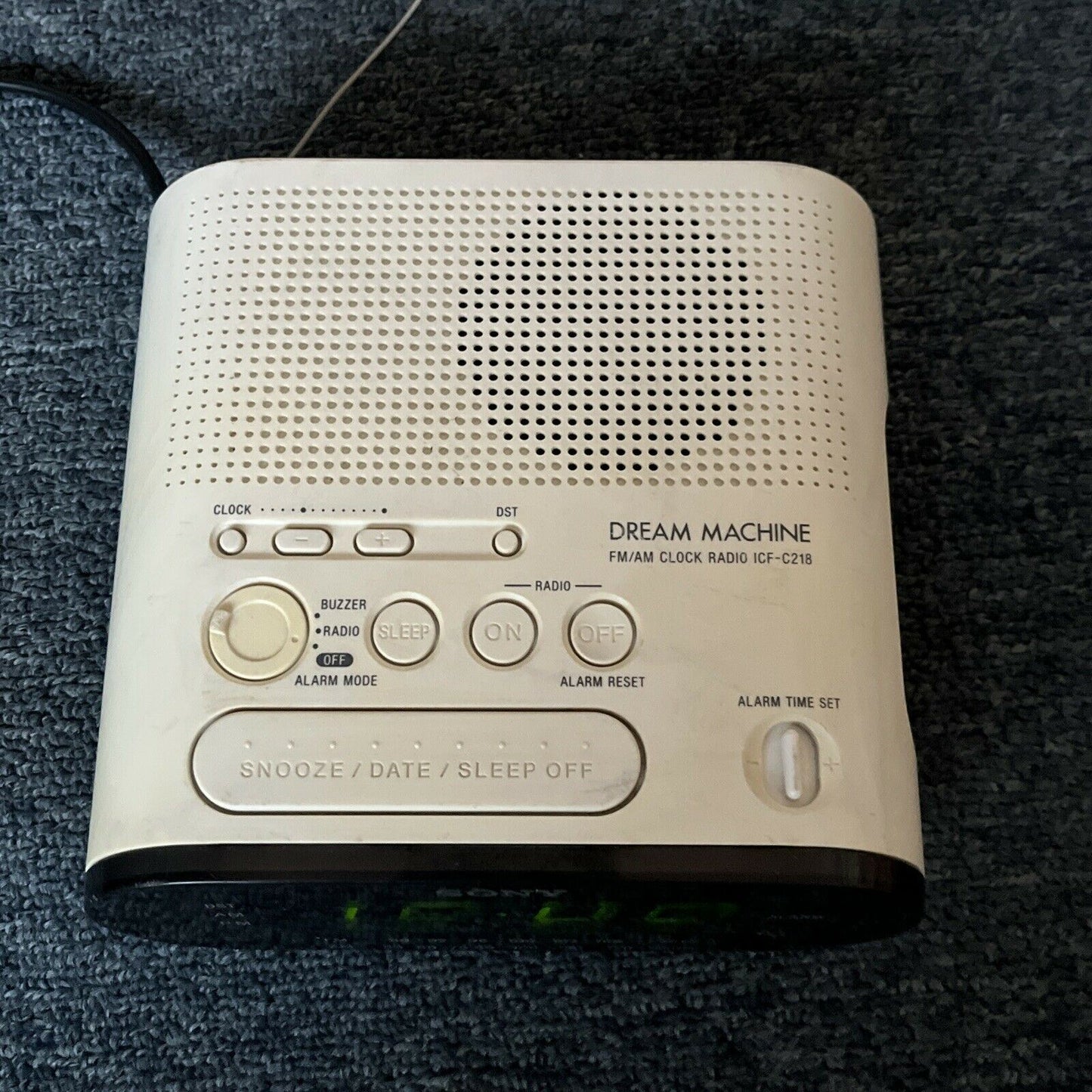 Sony ICF-218 Alarm Clock AM/FM Radio