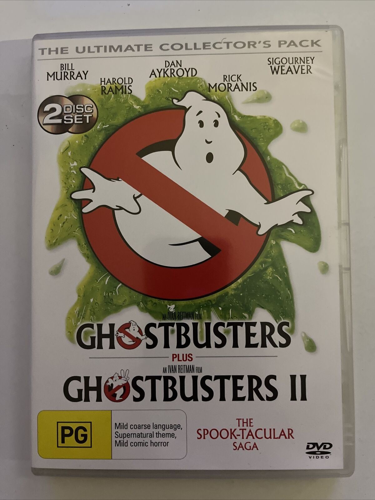 Ghostbusters 1 & 2 - Collector's Pack (DVD, 2-Disc) Bill Murray, Dan Aykroyd