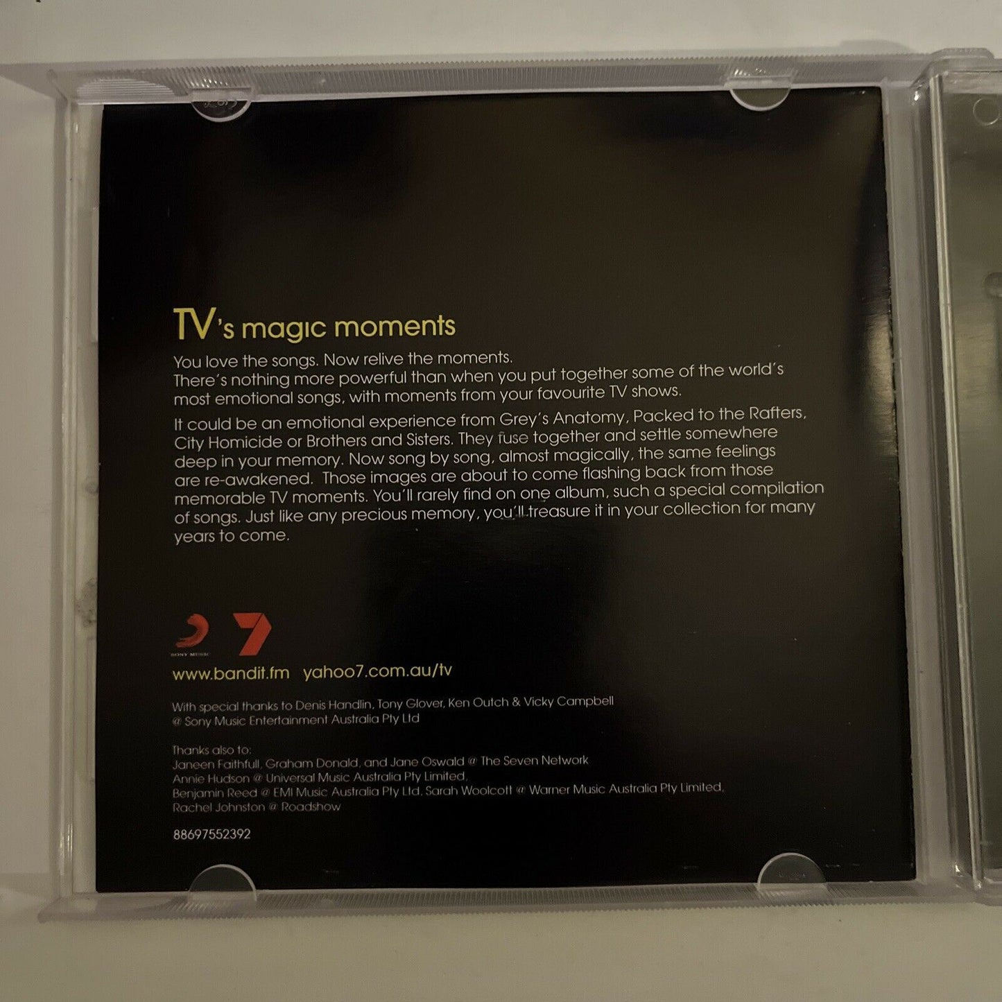 TV's Magic Moments (CD, 2009) Album