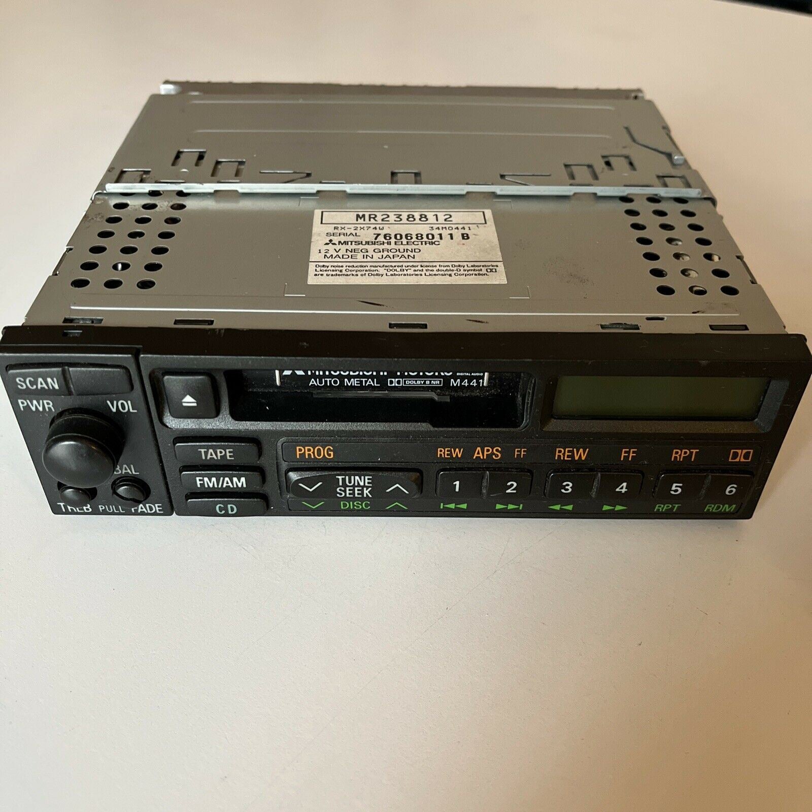 Mitsubishi Car Tape Radio Player RX-2X74W – Retro Unit