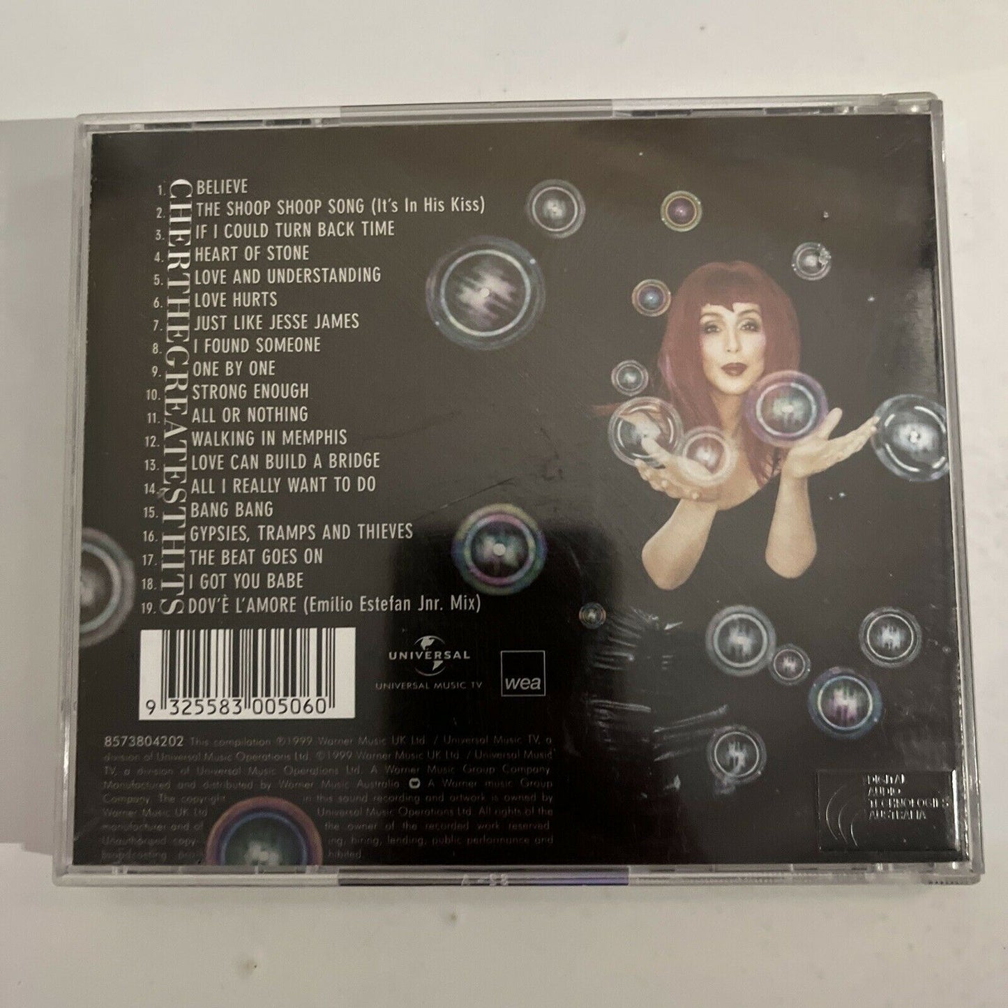 Cher – The Greatest Hits (CD, 1999) Album
