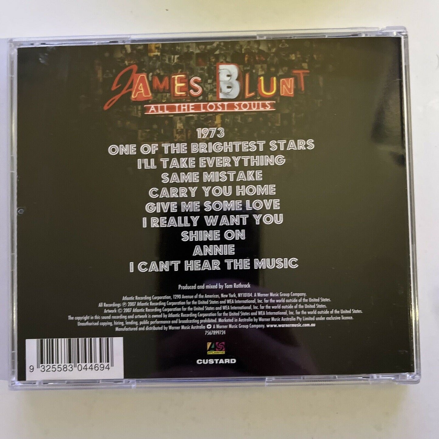 James Blunt - All The Lost Souls (CD, 2007) Album