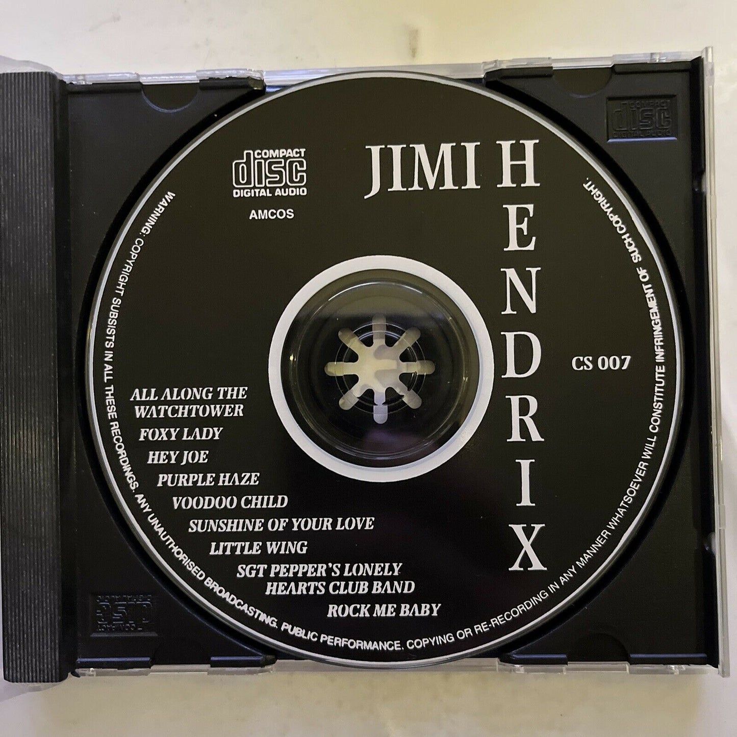 Jimi Hendrix Concert Live CD Album