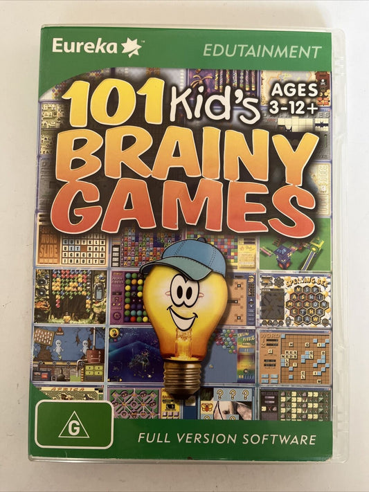 101 Kid's Brainy Games - PC Windows Game Nodtronics Age 3-12+