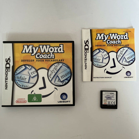 My Word Coach: Develop your vocabulary - Nintendo DS NDS Game with Manual